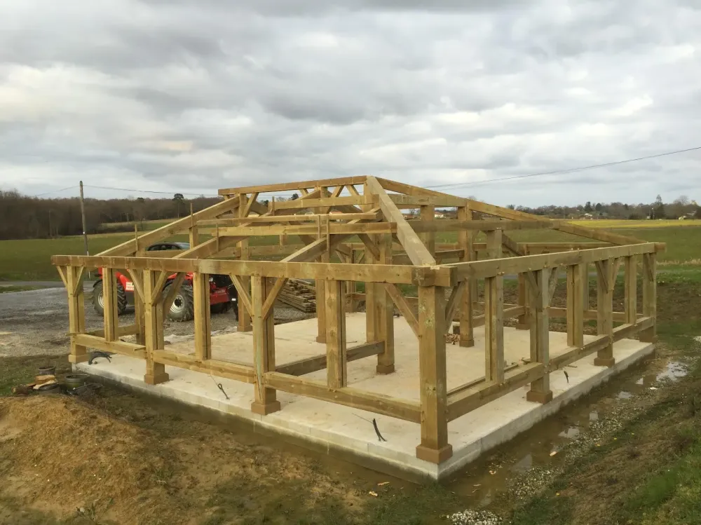 charpente traditionnelle à Montgaillard